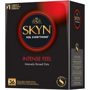 Latexfreie Kondome „Intense Feel“, genoppt