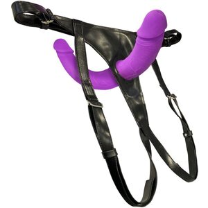 Super Soft Double Strap-On mit Doppeldildo