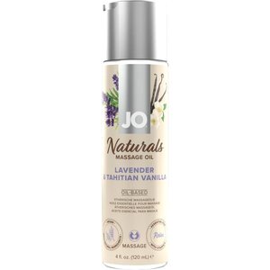 System JO - Naturals Massageöl Lavendel und tahitianische Vanille - 120 ml