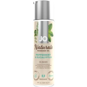 System JO - Naturals Massageöl Pfefferminz und Eukalyptus - 120 ml