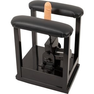 Sexmaschine „Sit-On-Climaxer“ mit Dildo und Komfort-Sitzgestell