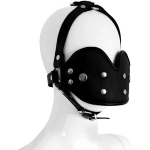 Leder-Mundknebel mit Maske