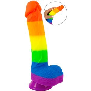 Naturdildo „PRIDE!“ mit Saugfuß