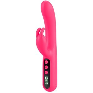 Rabbitvibrator „Pink Sunset“ mit Digital-Display