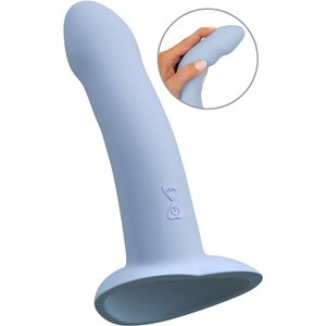 Vibrator „Heart Guy Blue“ mit herzförmigem Saugfuß